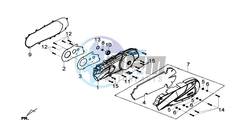 CRANKCASE COVER LEFT