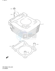 DR-Z250 (E24) drawing CYLINDER