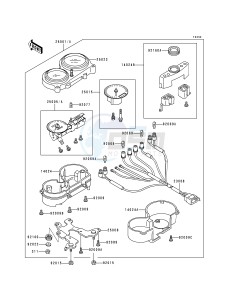 ZR 550 B [ZEPHYR] (B1-B4) [ZEPHYR] drawing METER-- ZR550-B1_B2- -