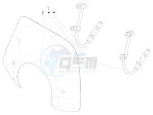 PRIMAVERA 150 4T 3V IE ABS-NOABS E3-E4 (EMEA, LATAM, APAC) drawing Windshield - Glass