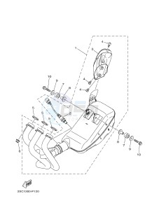 MT09TRA MT-09TRA TRACER 900 (2SC3) drawing EXHAUST