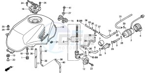 NT650V drawing FUEL TANK