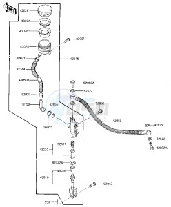 ZG 1200 A [VOYAGER XII] (A1) [VOYAGER XII] drawing REAR MASTER CYLINDER