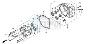 ST1100 drawing REAR CASE