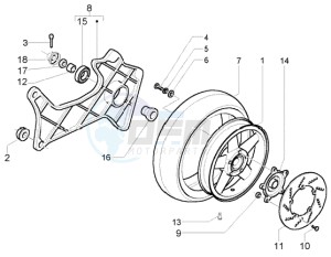 X9 500 Evolution (USA) drawing Rear Wheel