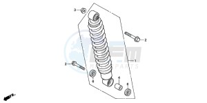 TRX350FE FOURTRAX 350 4X4ES drawing REAR CUSHION