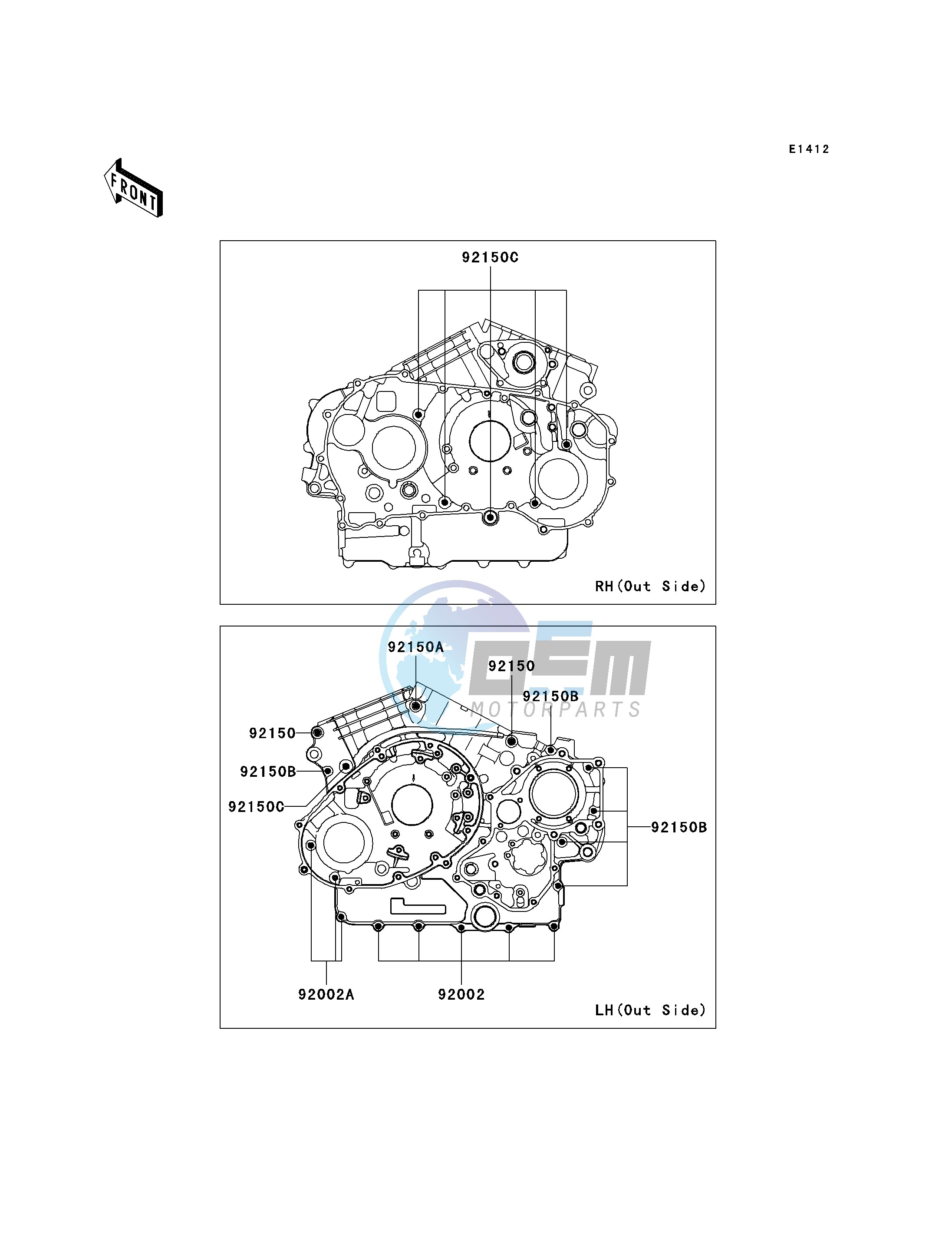 CRANKCASE BOLT PATTERN