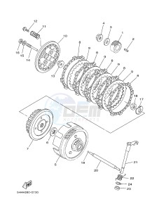 TT-R125 TT-R125LWE (19CT 19CU) drawing CLUTCH