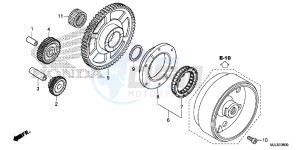 NC750XE NC750X Europe Direct - (ED) drawing STARTING CLUTCH