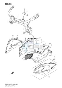 GSX1300R drawing AIR INTAKE PIPE L2