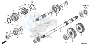 TRX500FA6G TRX500FA Australia - (U) drawing FINAL SHAFT