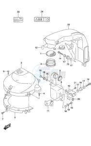 DF 200AP drawing Silencer/Ring Gear Cover