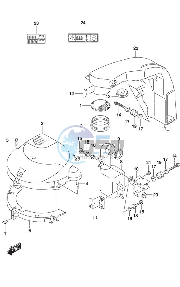 Silencer/Ring Gear Cover