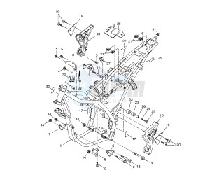 WR X 125 drawing FRAME