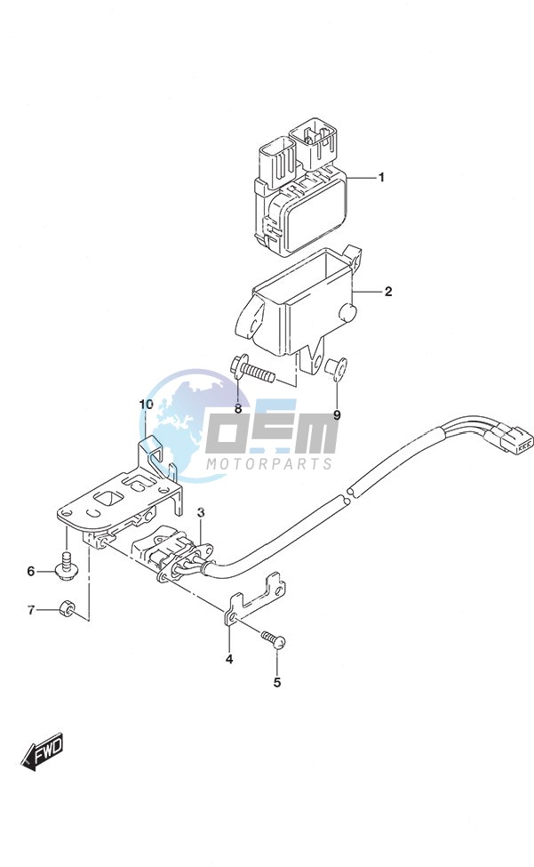 PTT Switch Tiller Handle w/Power Tilt