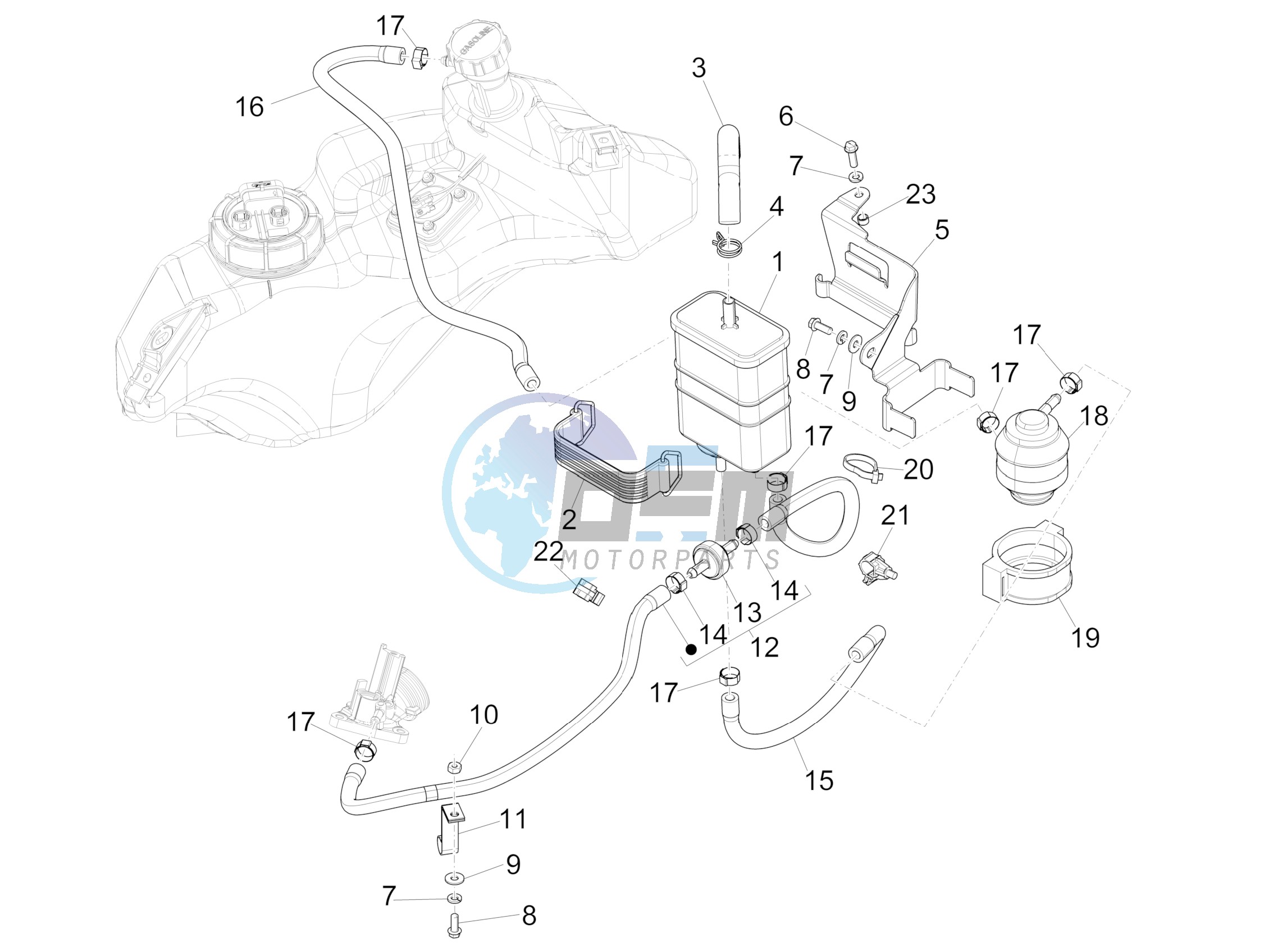 Anti-percolation system