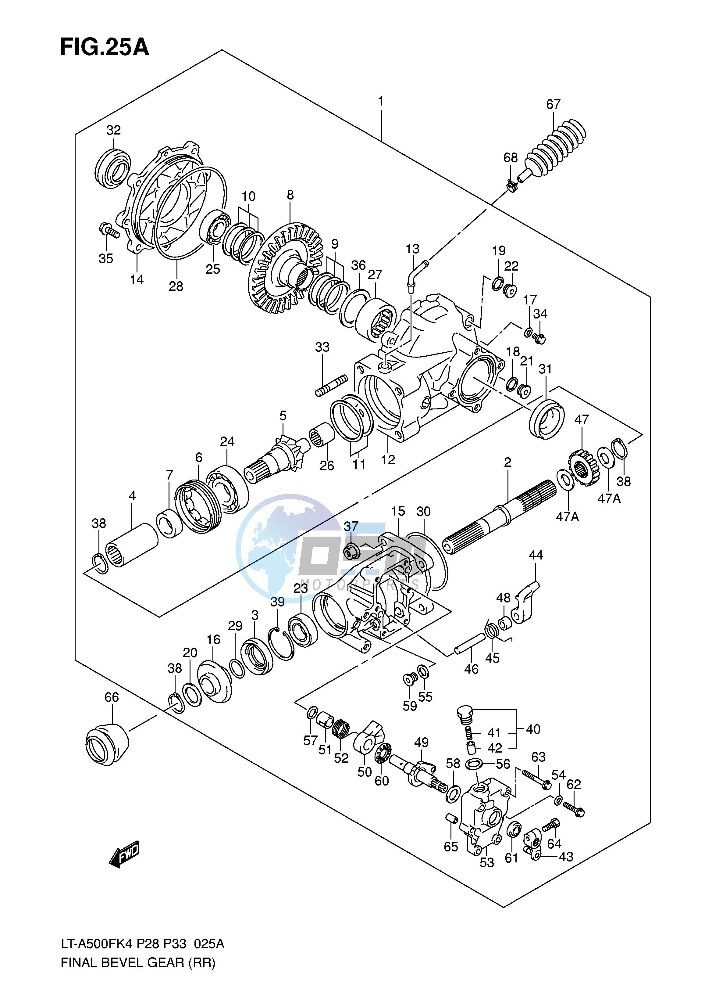 FINAL BEVEL GEAR (REAR)('04 9~)