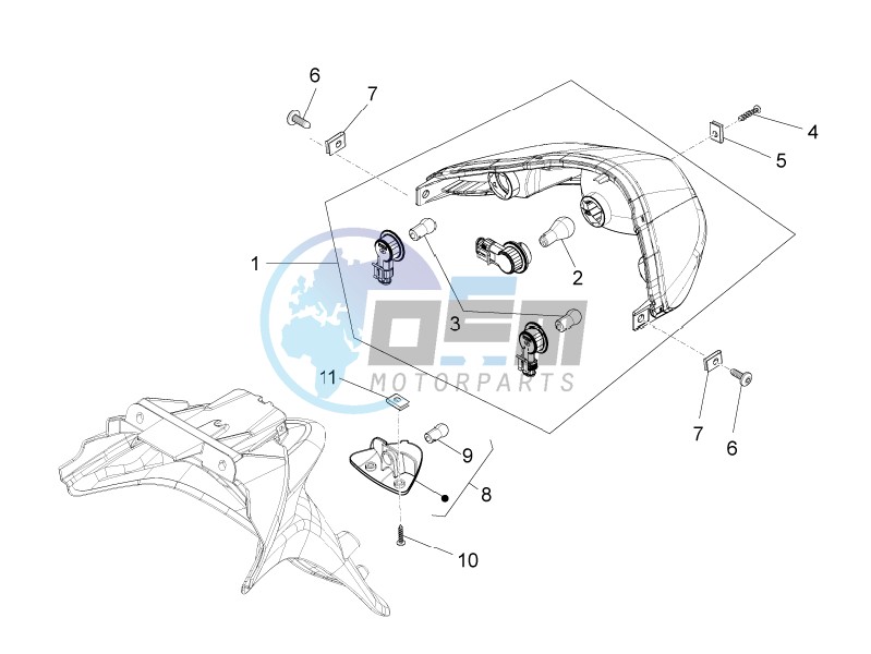 Rear headlamps - Turn signal lamps