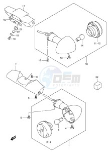 VL1500 (E2) drawing TURNSIGNAL LAMP