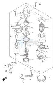 DF 9.9A drawing Starting Motor