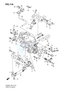 VL800 (E2) VOLUSIA drawing THROTTLE BODY (MODEL K5)