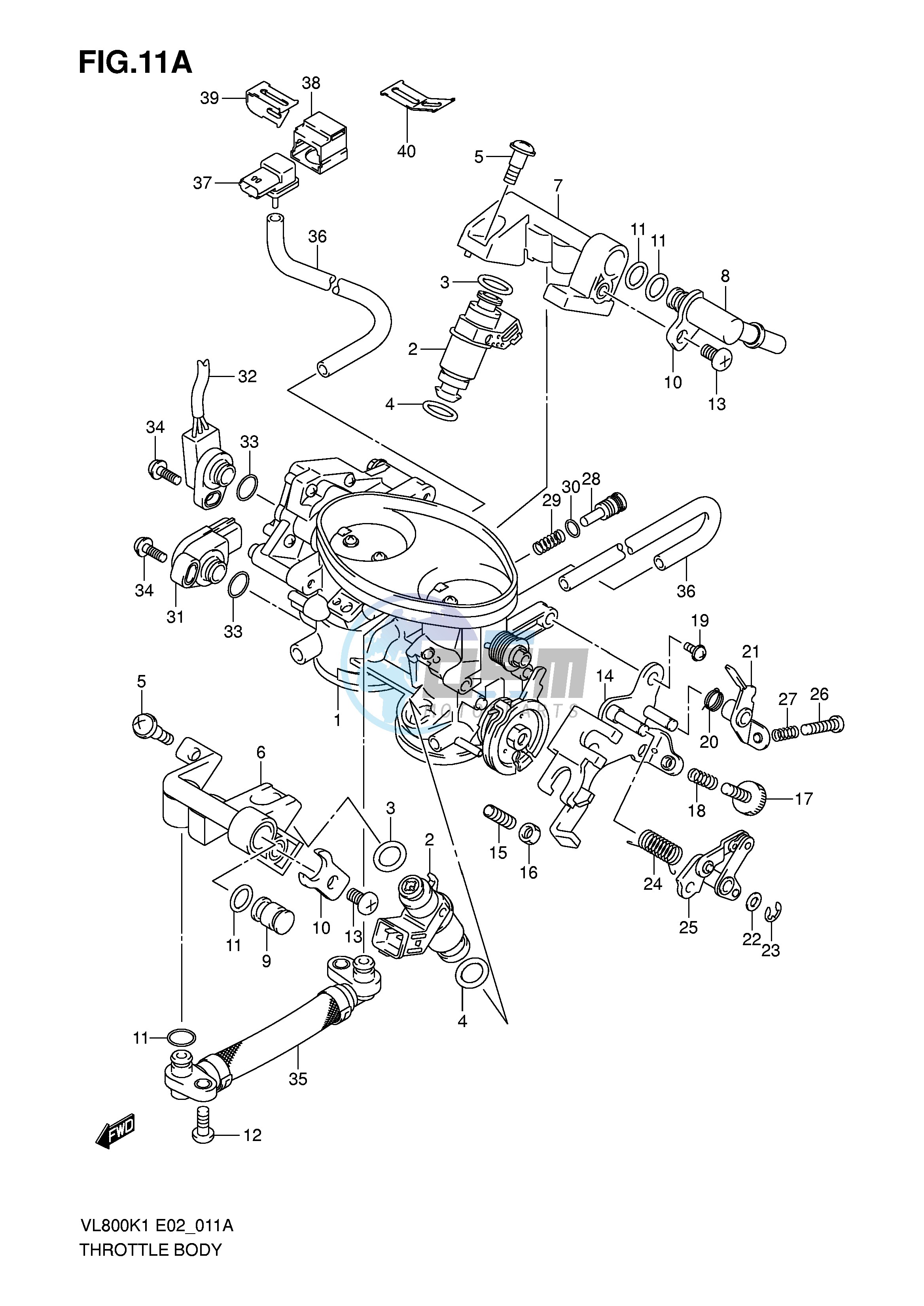 THROTTLE BODY (MODEL K5)