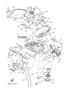 MTM850 MTM-850 XSR900 ABARTH (B90N) drawing FUEL TANK