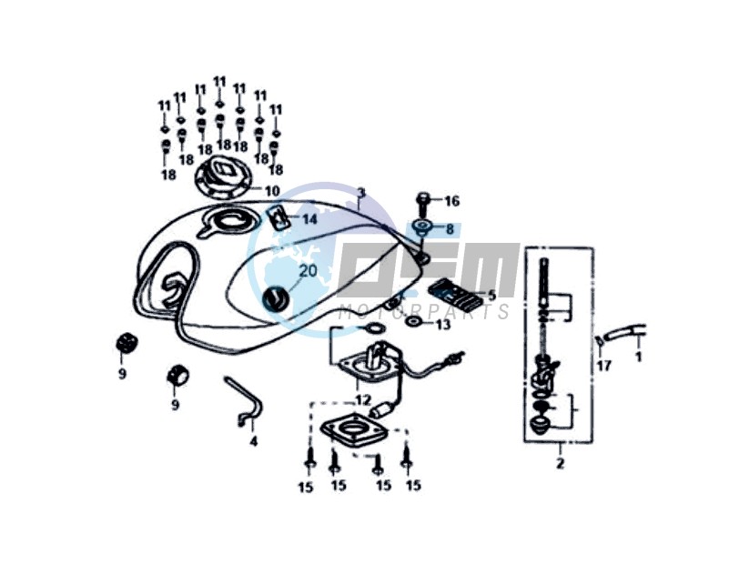 FUEL TANK - FUEL CUT