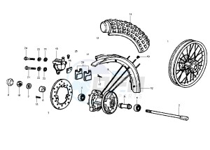 RCR 50 drawing Front wheel