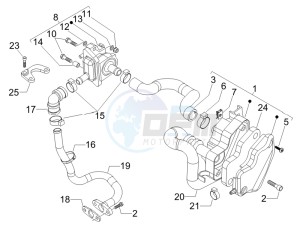 Beverly 250 drawing Secondairy air box