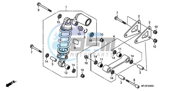 REAR CUSHION (CBR600RR)