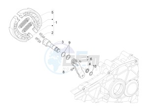 LIBERTY IGET 50 4T 3V NO ABS (NAFTA) drawing Rear brake - Brake jaw