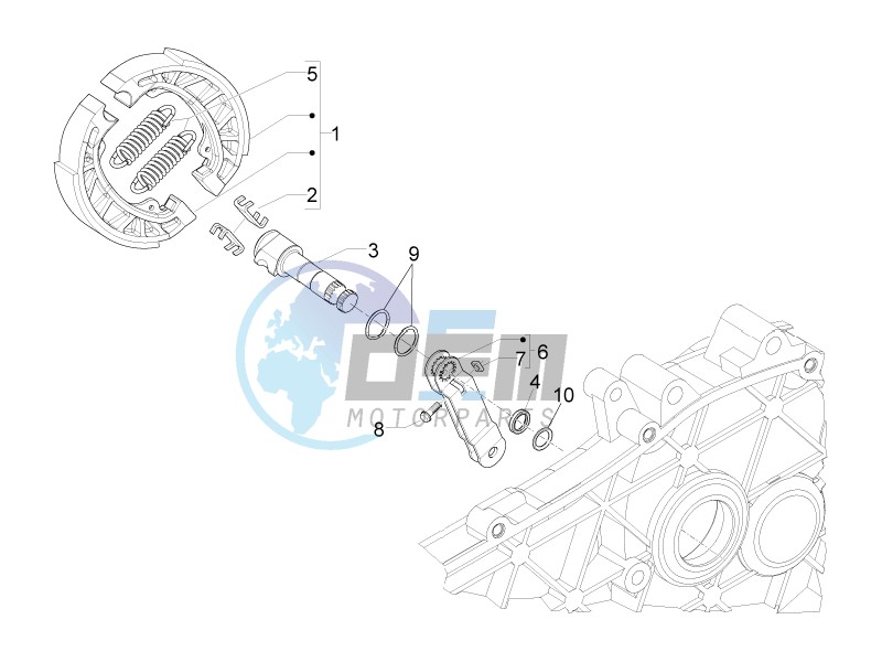 Rear brake - Brake jaw