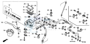 TRX500FPMB drawing FR. BRAKE MASTER CYLINDER