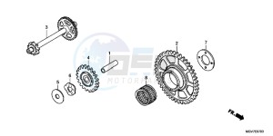 CBR600FB drawing STARTING DRIVEN GEAR