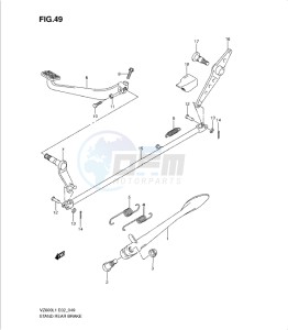 VZ800L1 drawing STAND - REAR BRAKE