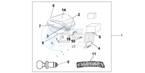 CBF500A drawing TOP BOX 35 L NH-A48M