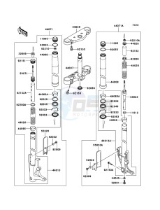 VN1600 MEAN STREAK VN1600B6F GB XX (EU ME A(FRICA) drawing Front Fork