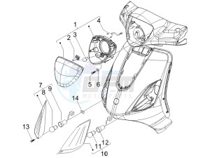 Fly 50 2t drawing Head lamp - Turn signal lamps