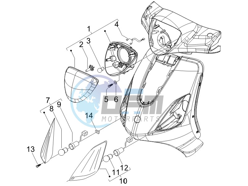 Head lamp - Turn signal lamps