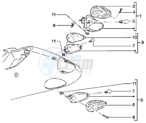 Liberty 50 4t drawing Rear tail lamp