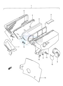 AE50 (E1) drawing AIR CLEANER