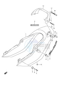 GSF1200 (E2) Bandit drawing SEAT TAIL COVER (GSF1200K4)