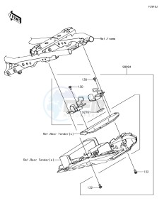 NINJA 650 EX650KJFA XX (EU ME A(FRICA) drawing Accessory(U-Lock Bracket)