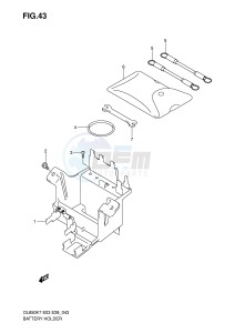 DL650 (E3-E28) V-Strom drawing BATTERY HOLDER