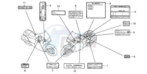 ST1100A drawing CAUTION LABEL