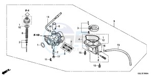 CRF50FD CRF50F Europe Direct - (ED) drawing CARBURETOR