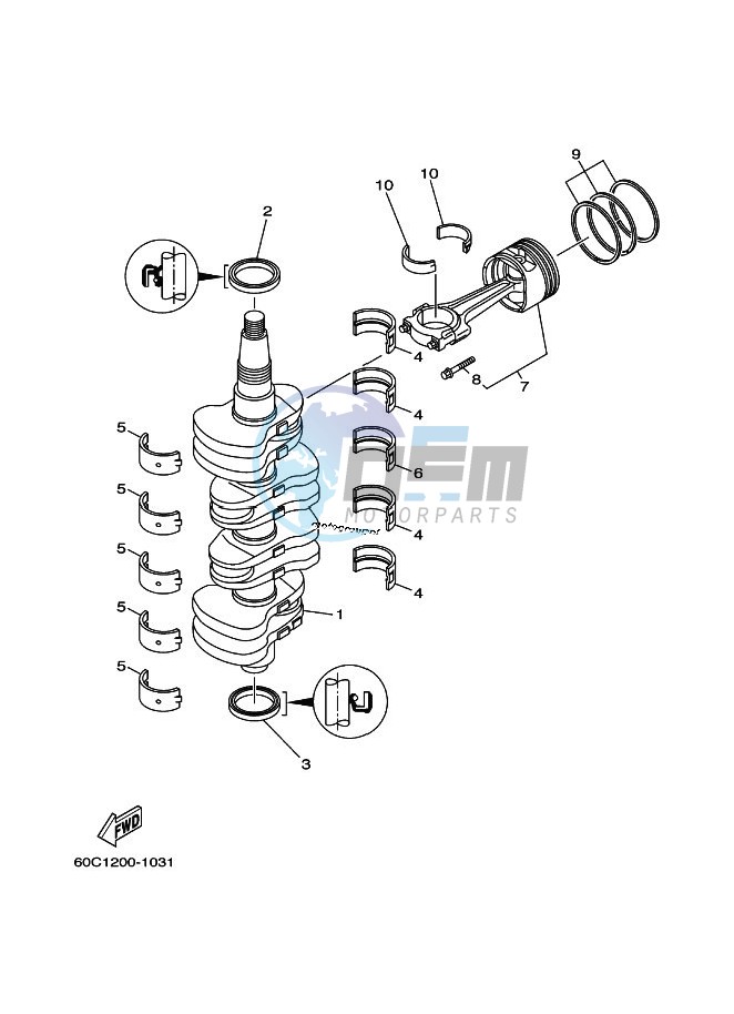 CRANKSHAFT--PISTON