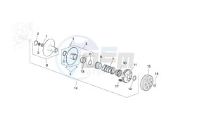 VARIANT SPORT - 50 CC VTHSBA00 2T drawing DRIVEN PULLEY - CLUTCH