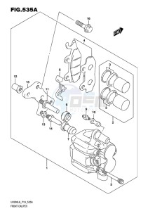 UH200 BURGMAN EU drawing FRONT CALIPER